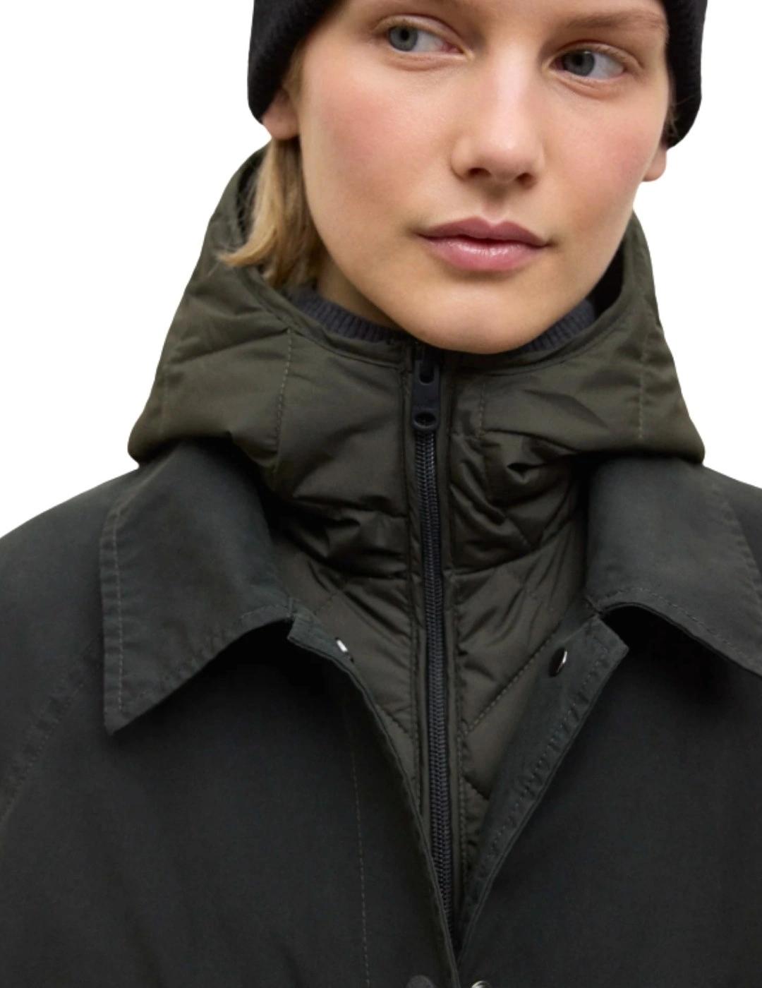 Ecoalf Abrigo Hyden Verde oscuro