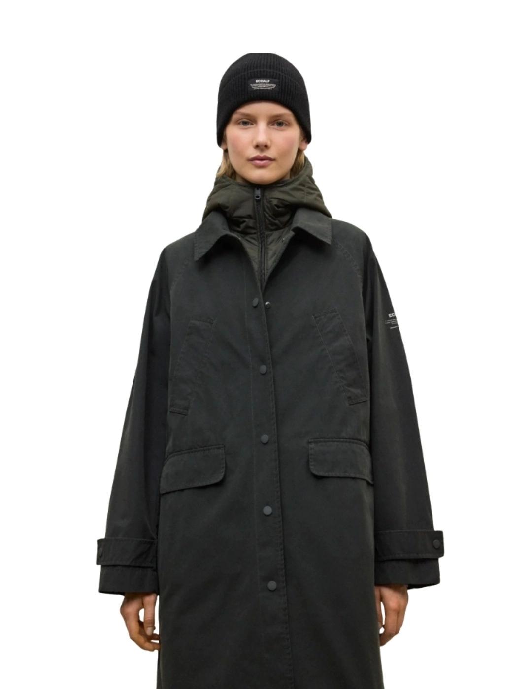 Ecoalf Abrigo Hyden Verde oscuro