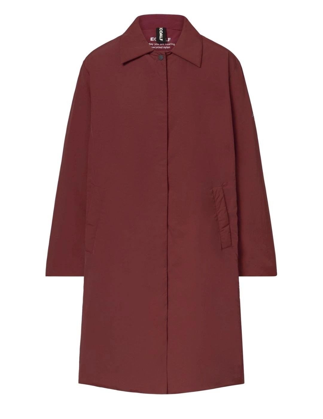 Ecoalf Abrigo Marins Rojo velvet