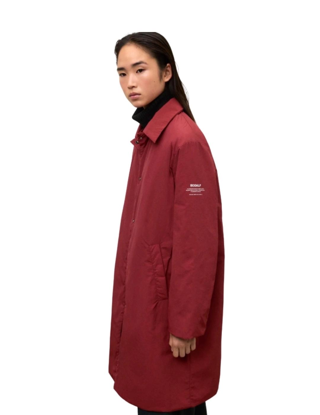 Ecoalf Abrigo Marins Rojo velvet