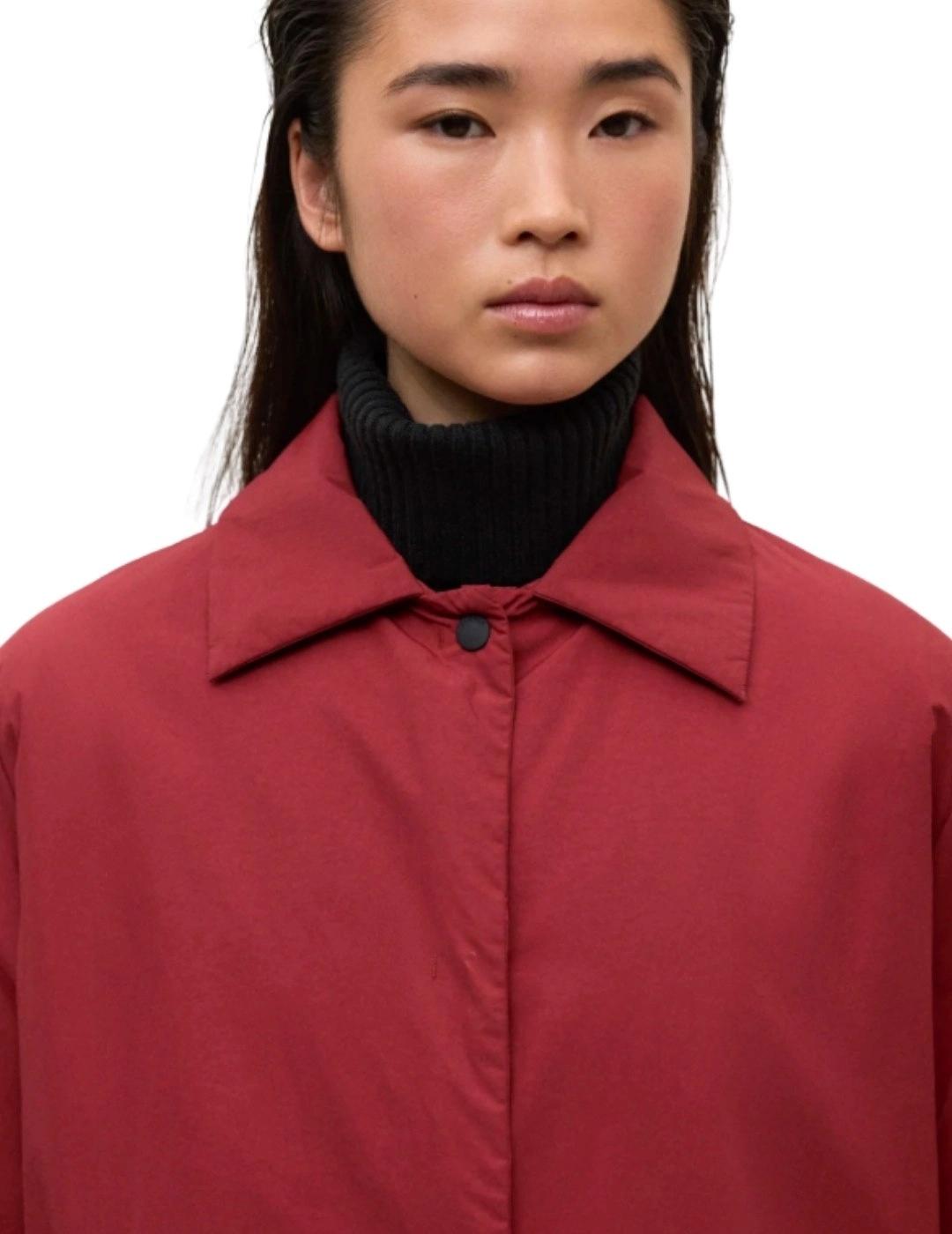 Ecoalf Abrigo Marins Rojo velvet