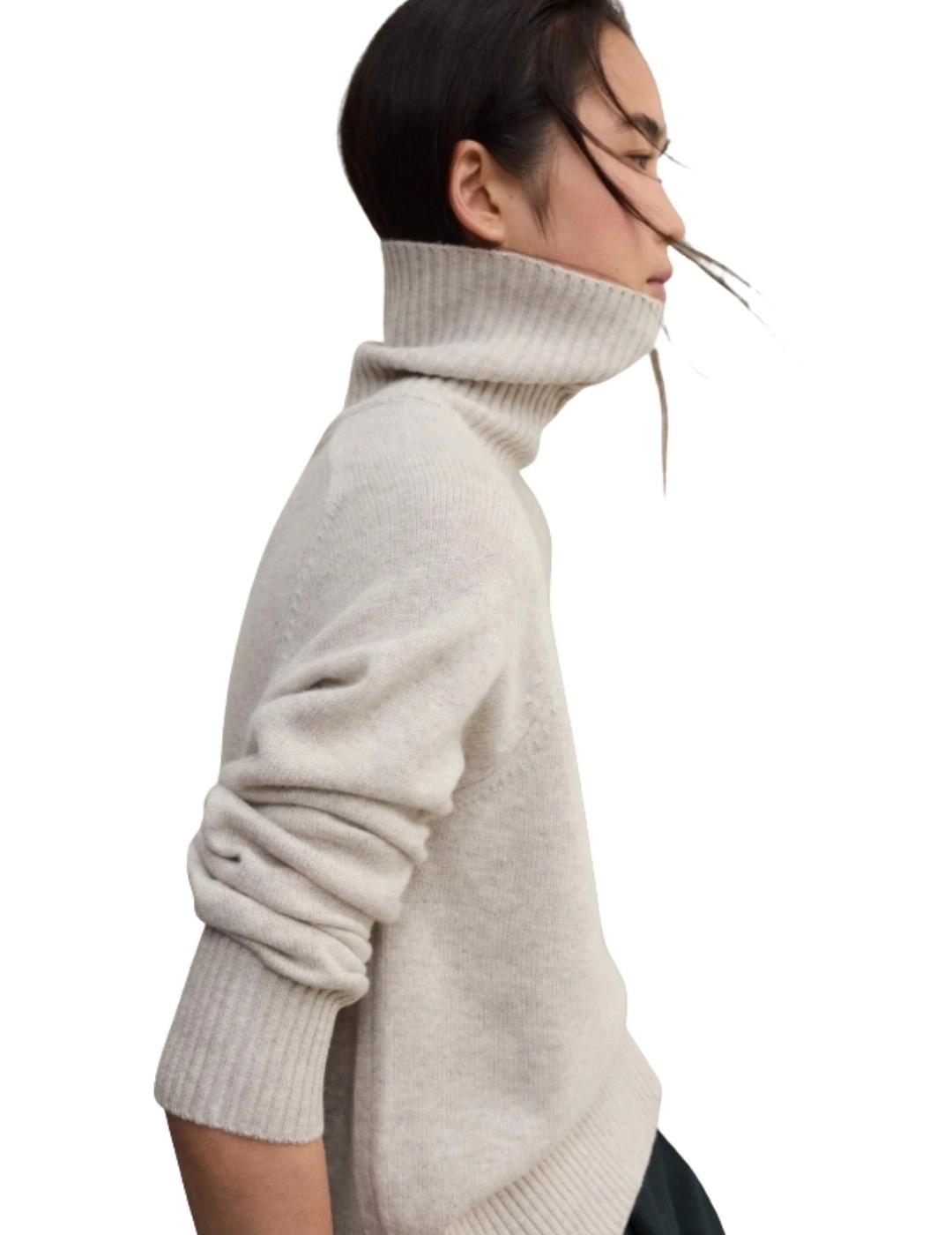 Ecoalf Jersey Punto Caqui Beige claro