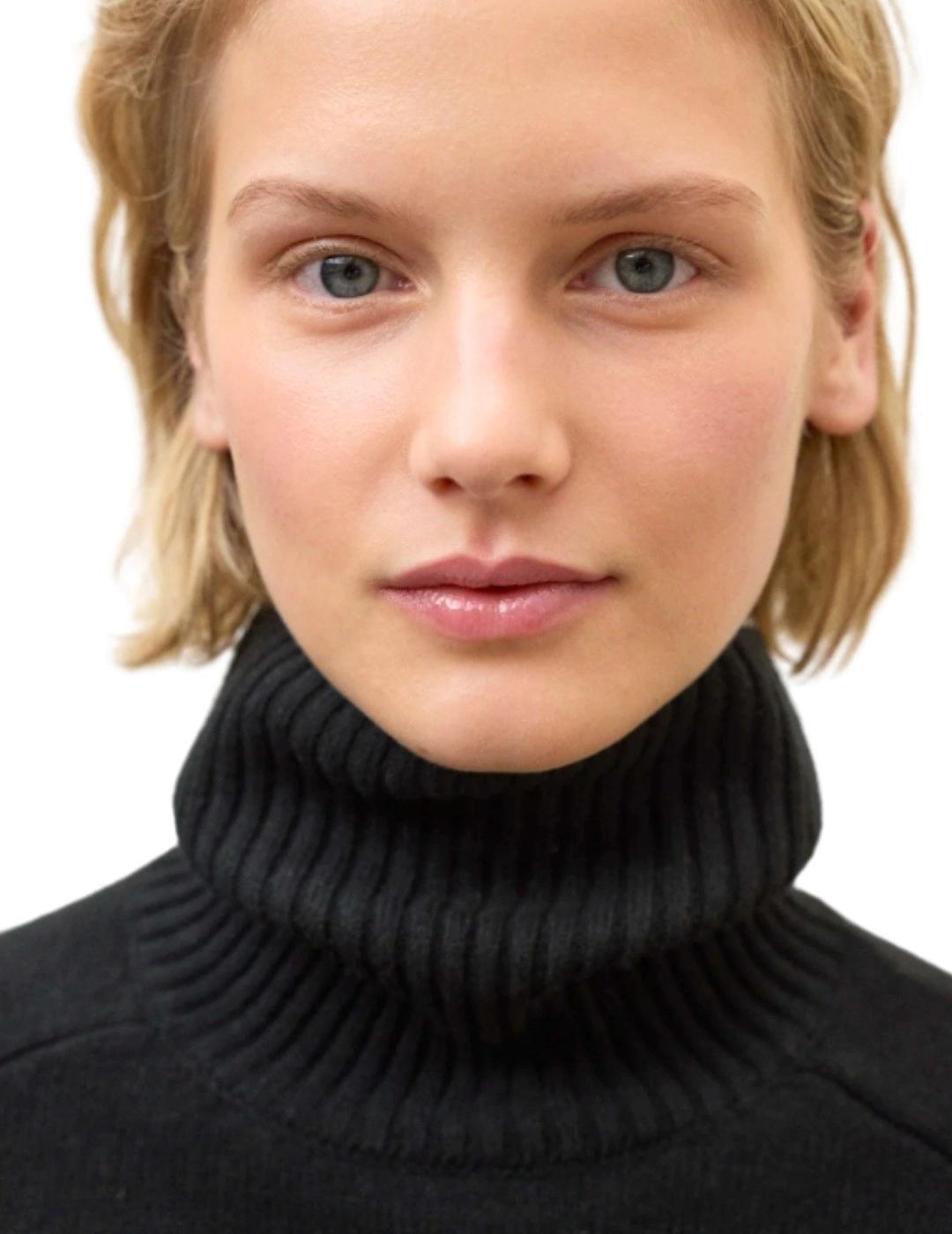 Ecoalf Jersey Punto Caqui Negro