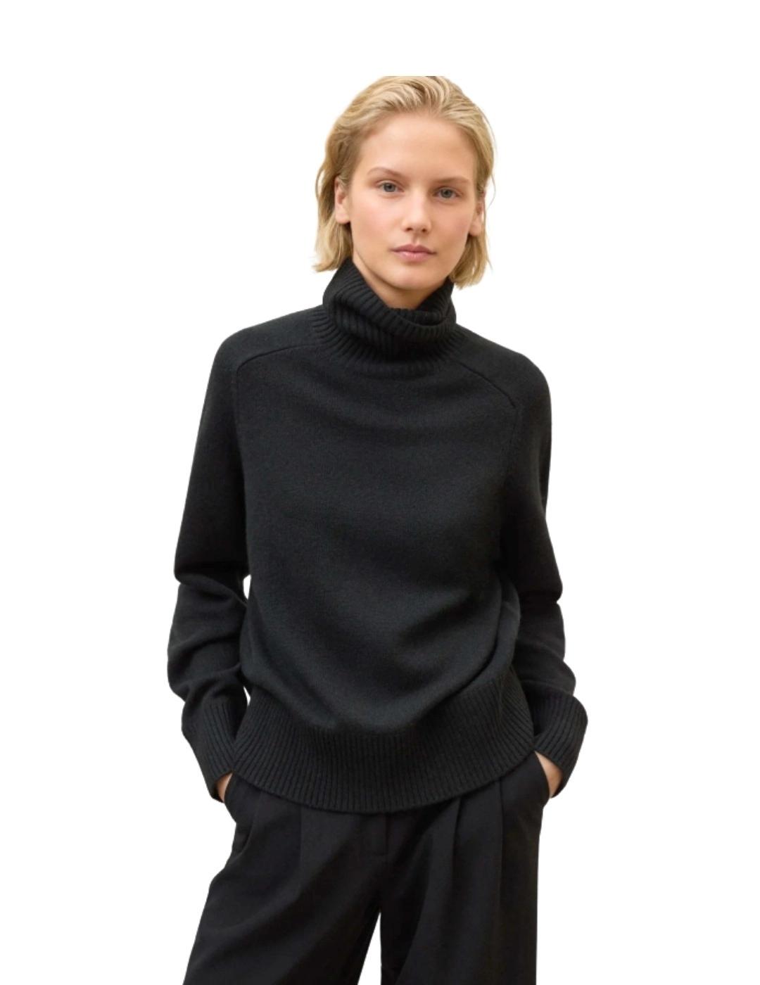 Ecoalf Jersey Punto Caqui Rojo Crimson