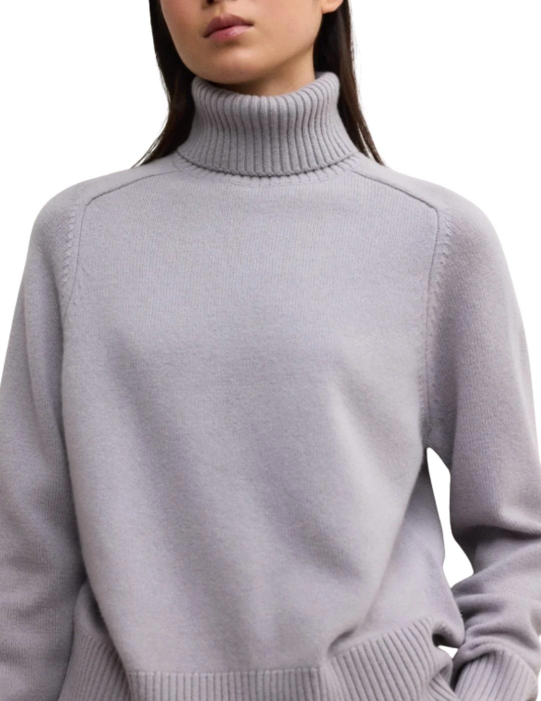 Ecoalf Jersey Punto Caqui Lila