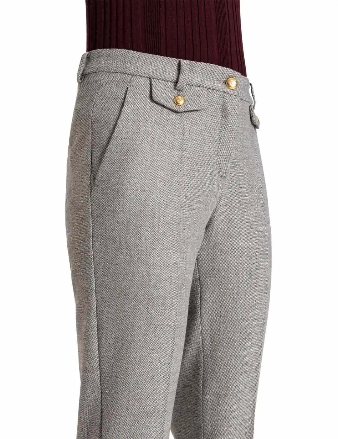 Cambio Pantalón Krystal Flap Patina Greige