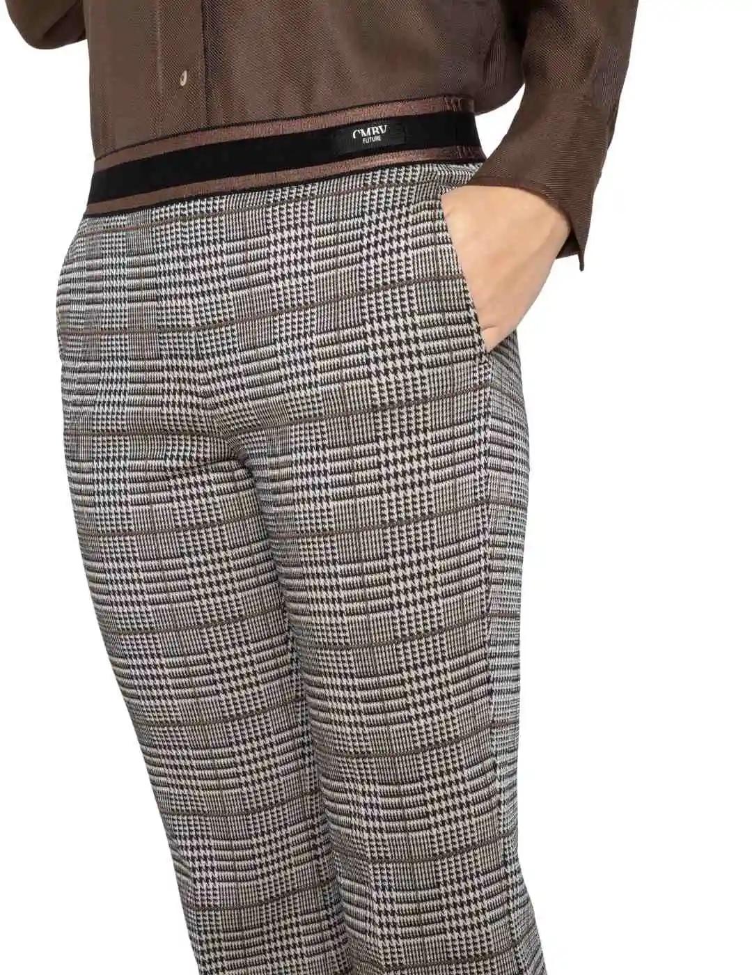 Cambio Pantalón Francoise Cropped Black Creme Brow