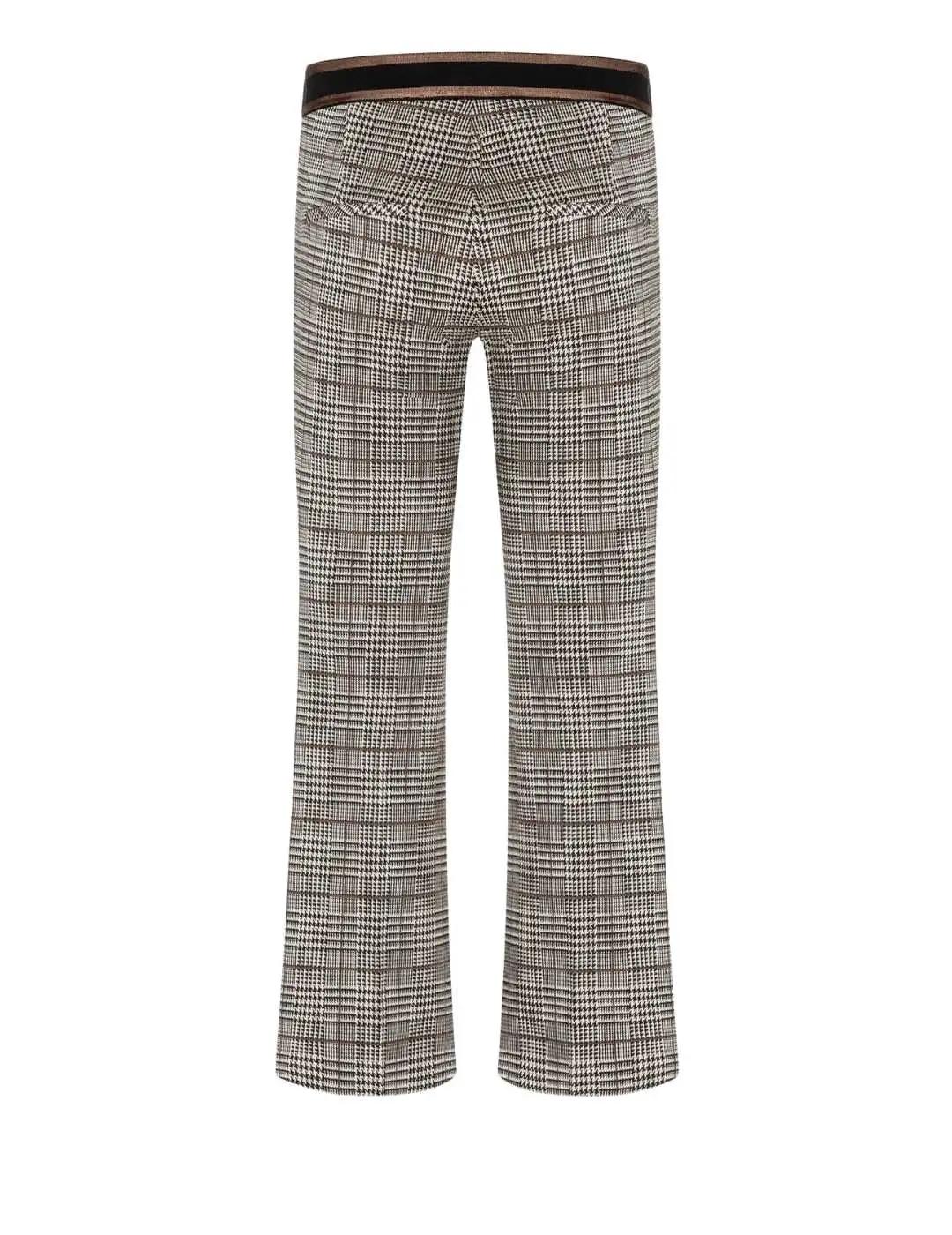 Cambio Pantalón Francoise Cropped Black Creme Brow