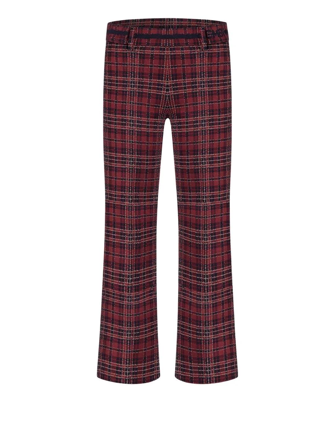 Cambio Pantalón Francoise Cropped Burgundy Blue Br