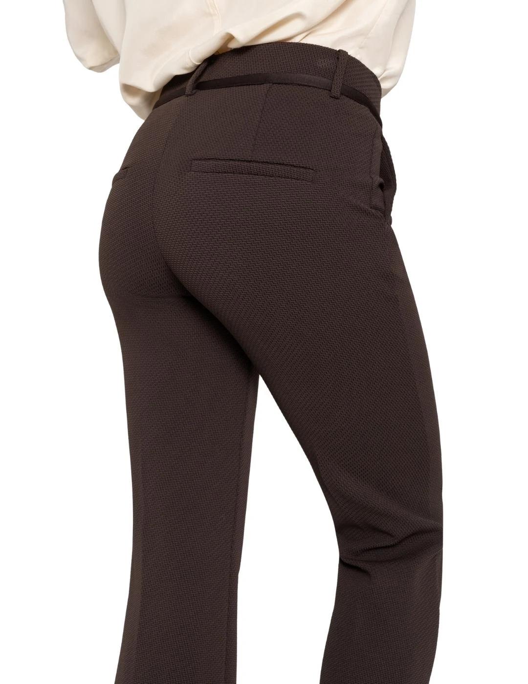 Cambio Pantalón Francoise Cropped Espresso Powder