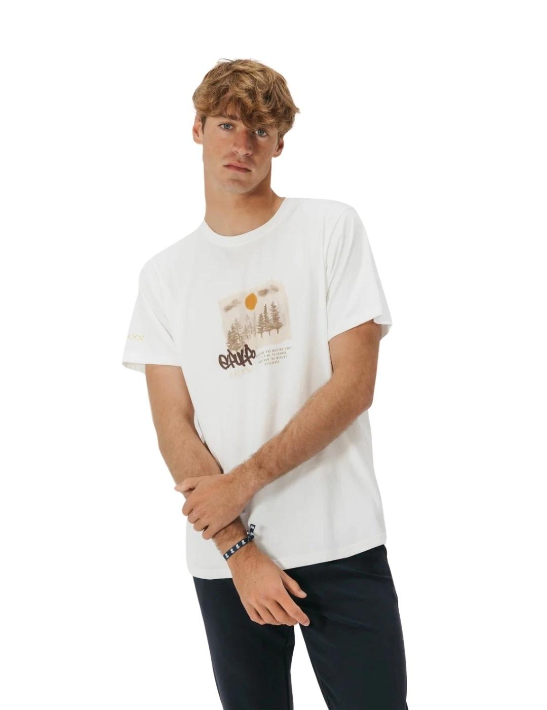 El Pulpo Camiseta Elpulpo Crew Blanco Puro