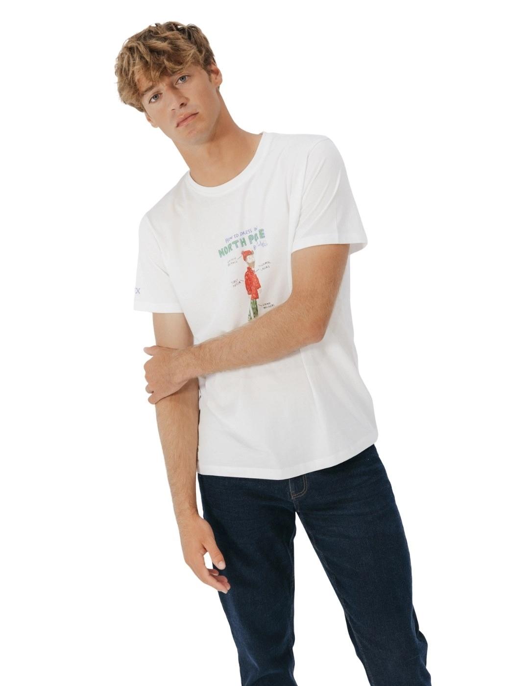 El Pulpo Camiseta North Pole Outfit Blanco Puro