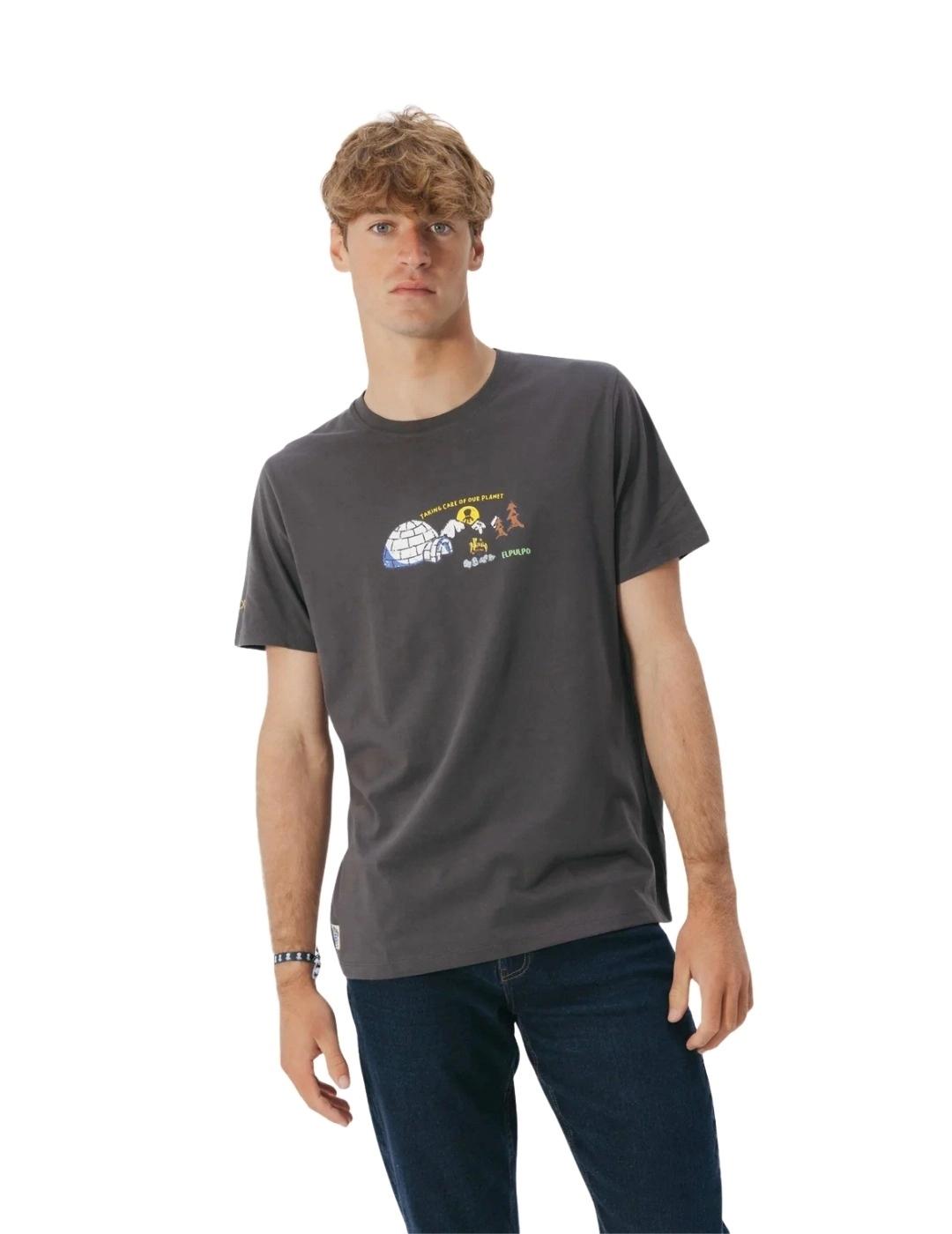 El Pulpo Camiseta Iglú Gris Antracita