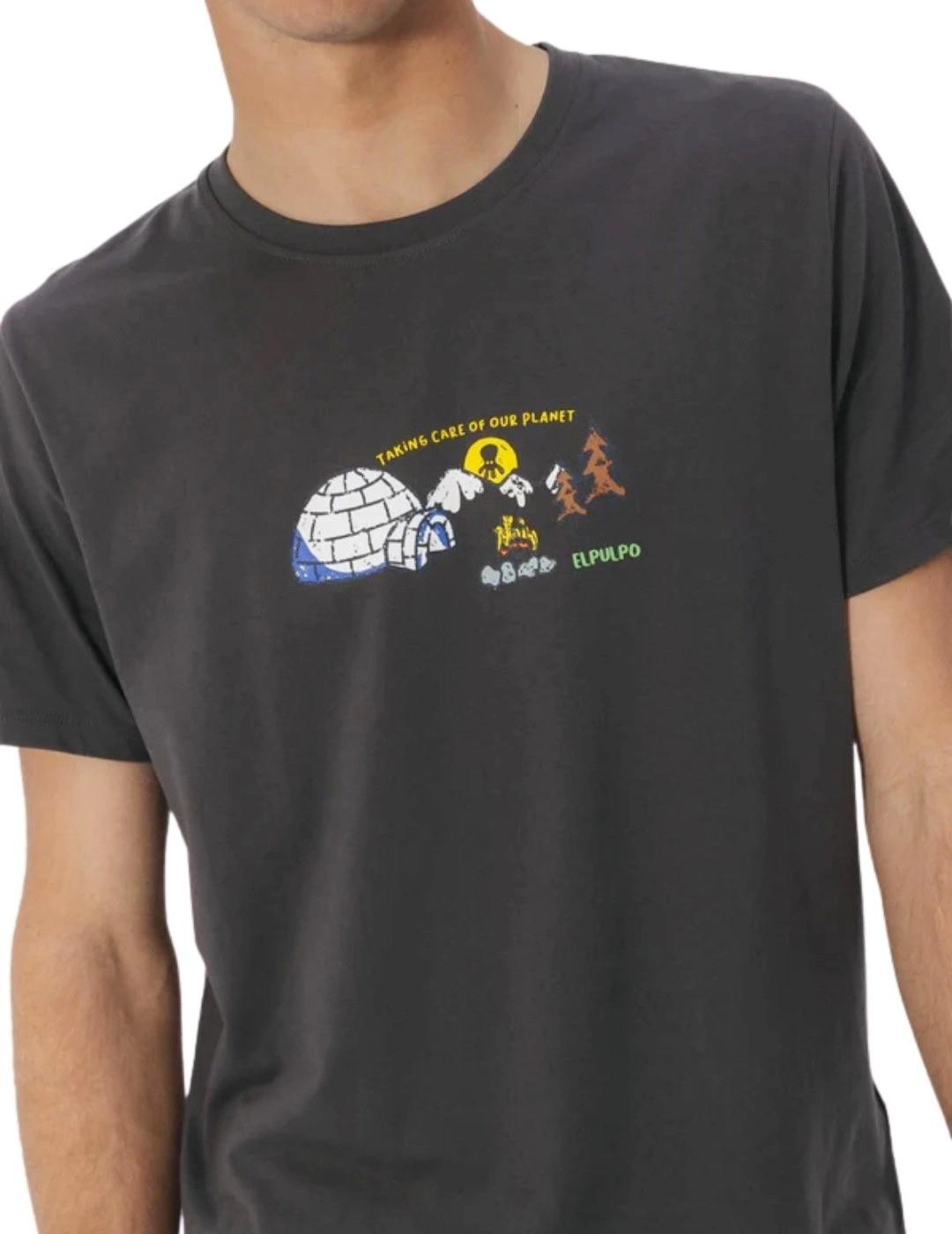 El Pulpo Camiseta Iglú Gris Antracita