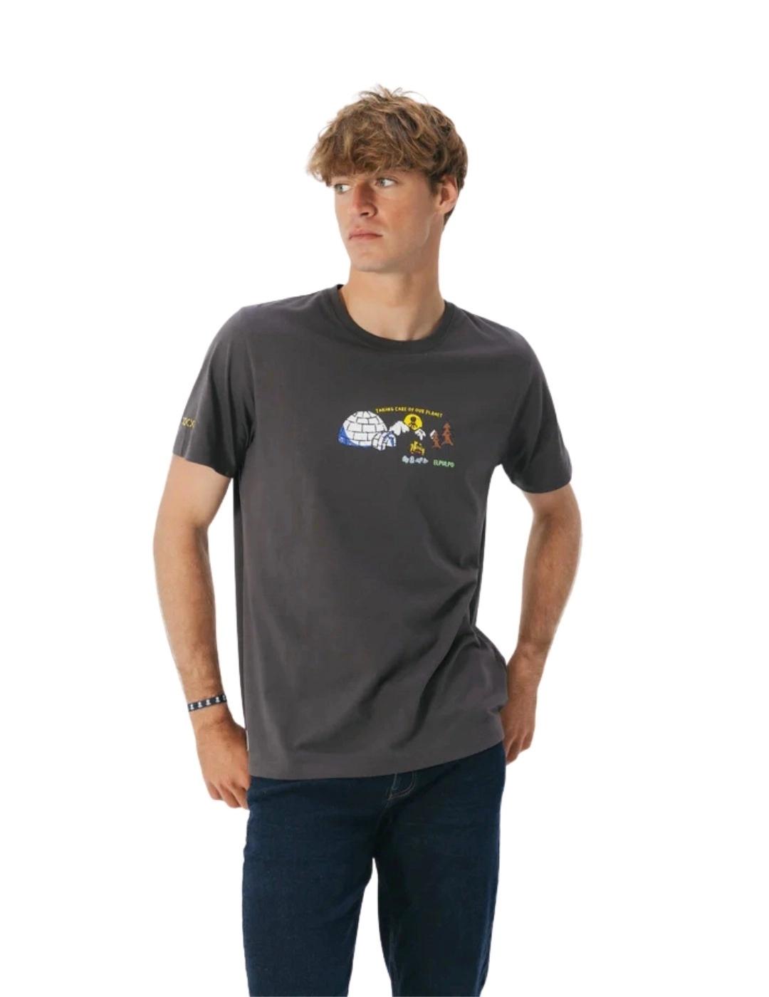 El Pulpo Camiseta Iglú Gris Antracita