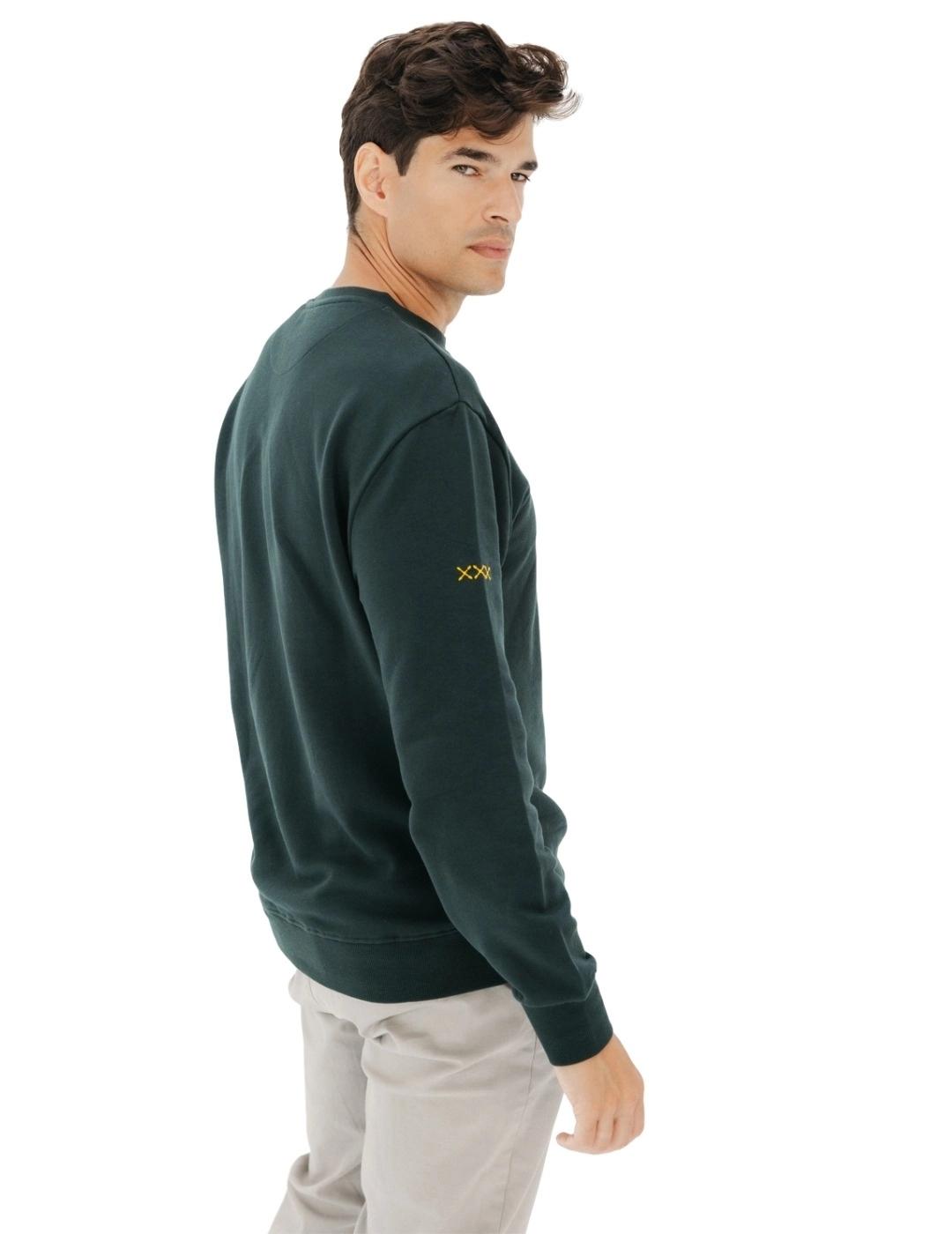 El Pulpo Sudadera Sealover Logo Verde Botella