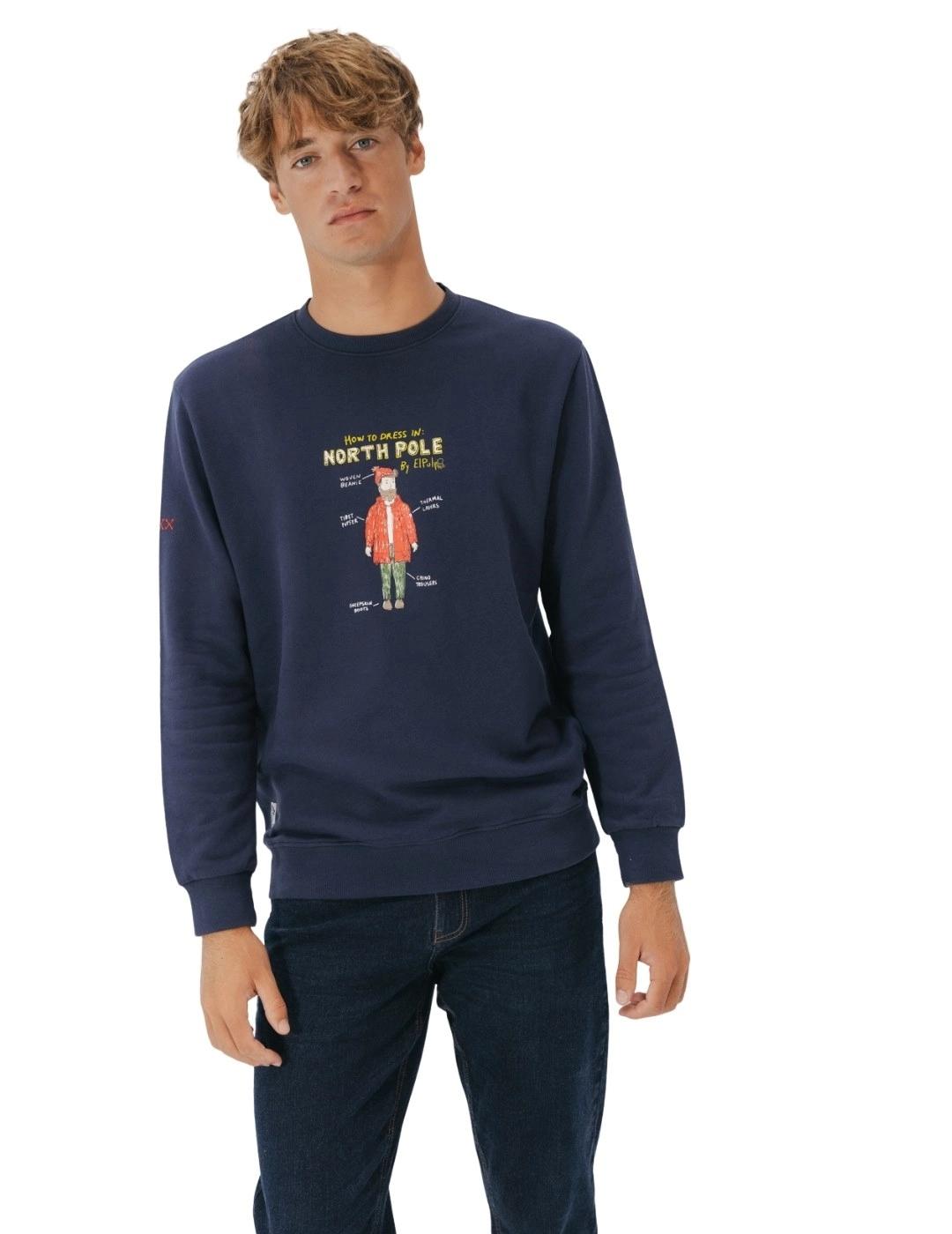 El Pulpo Sudadera North Pole Outfit Azul Marino