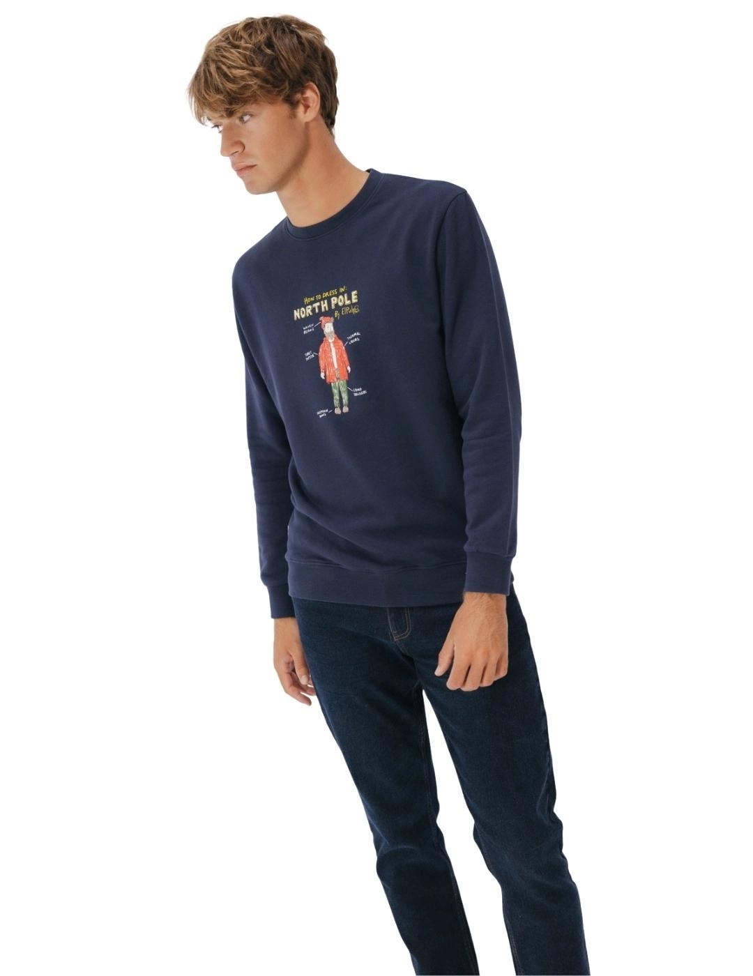 El Pulpo Sudadera North Pole Outfit Azul Marino