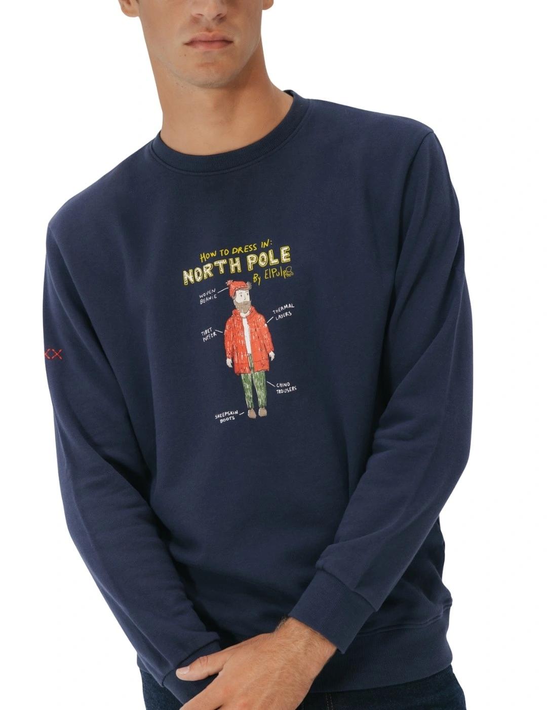 El Pulpo Sudadera North Pole Outfit Azul Marino