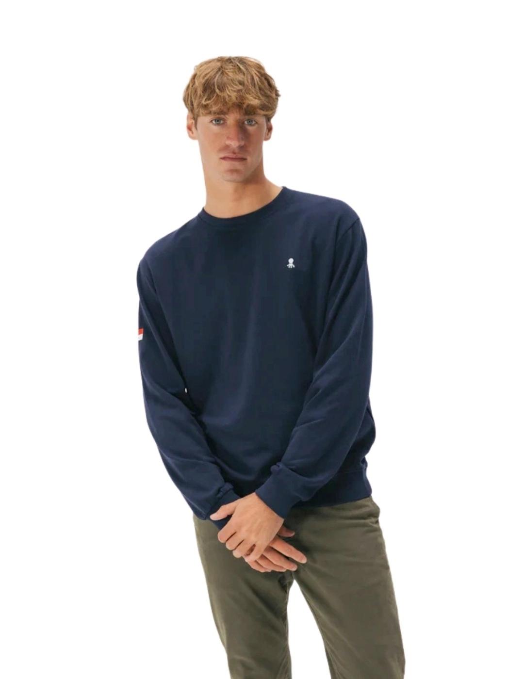 El Pulpo Sudadera Bordado Heritage Azul Marino