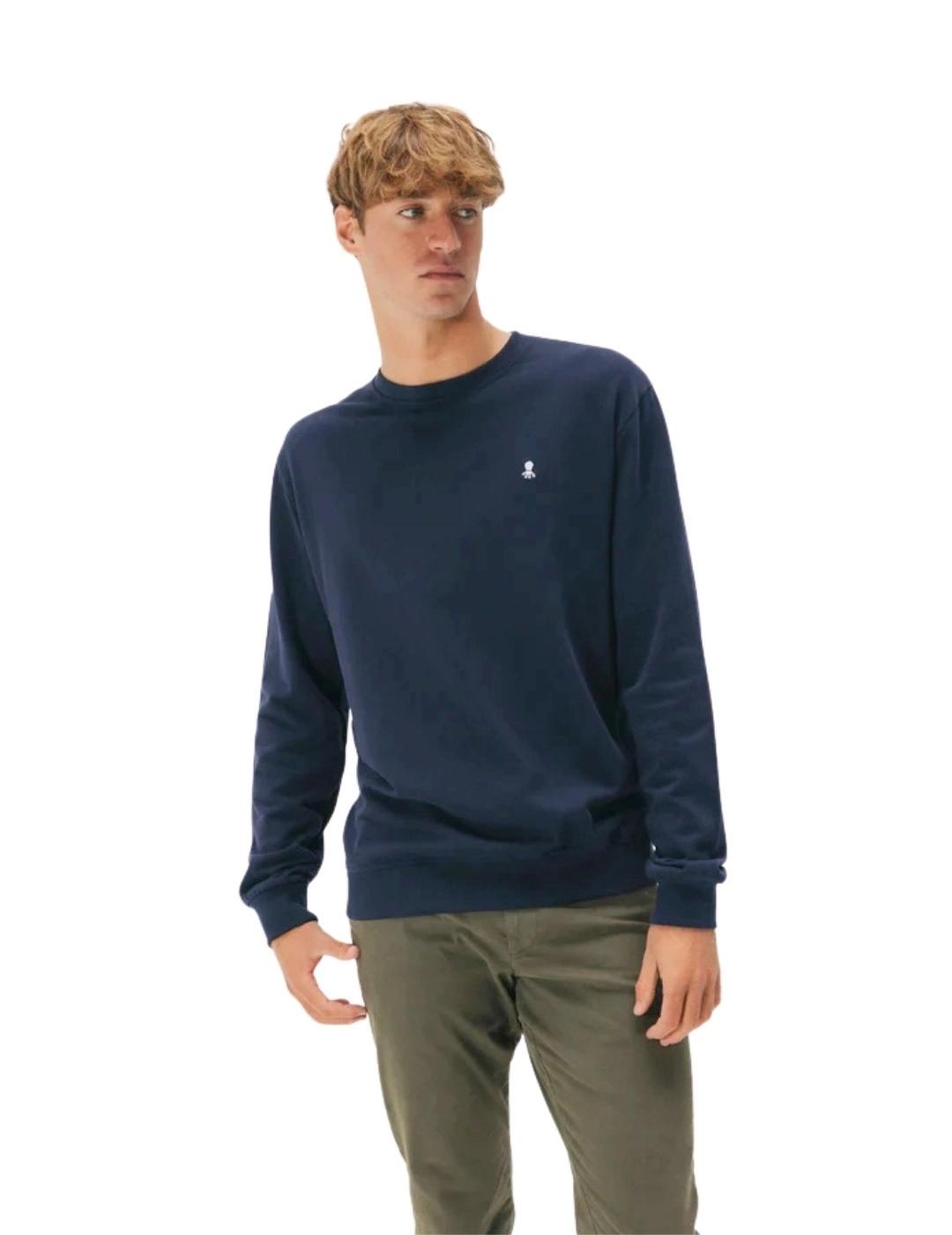 El Pulpo Sudadera Bordado Heritage Azul Marino