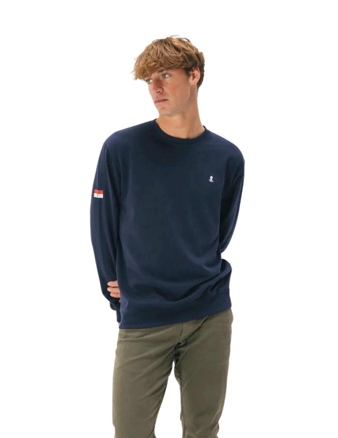 El Pulpo Sudadera Bordado Heritage Azul Marino