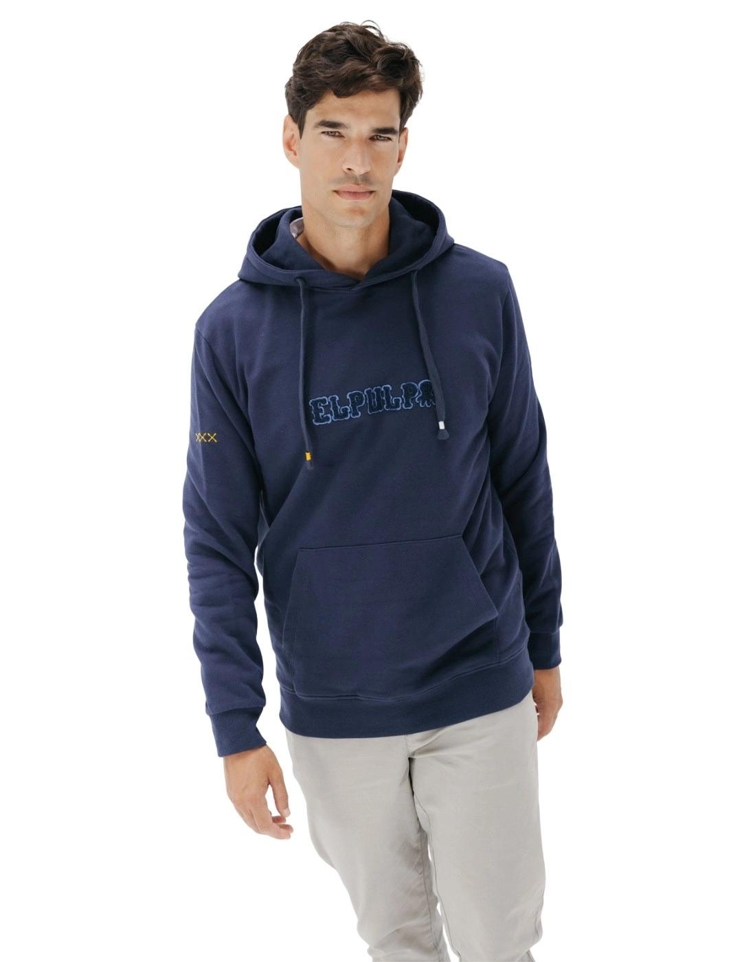 El Pulpo Sudadera Capucha Elpulpo Effect Azul