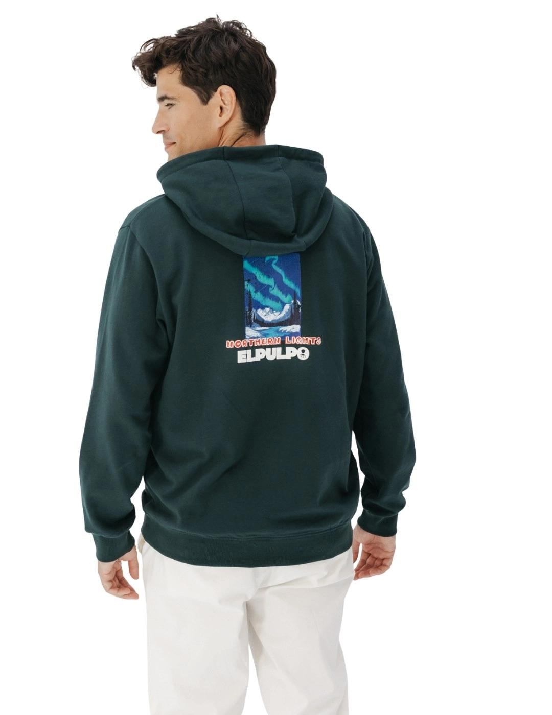 El Pulpo Sudadera Capucha Northern Lights Verde