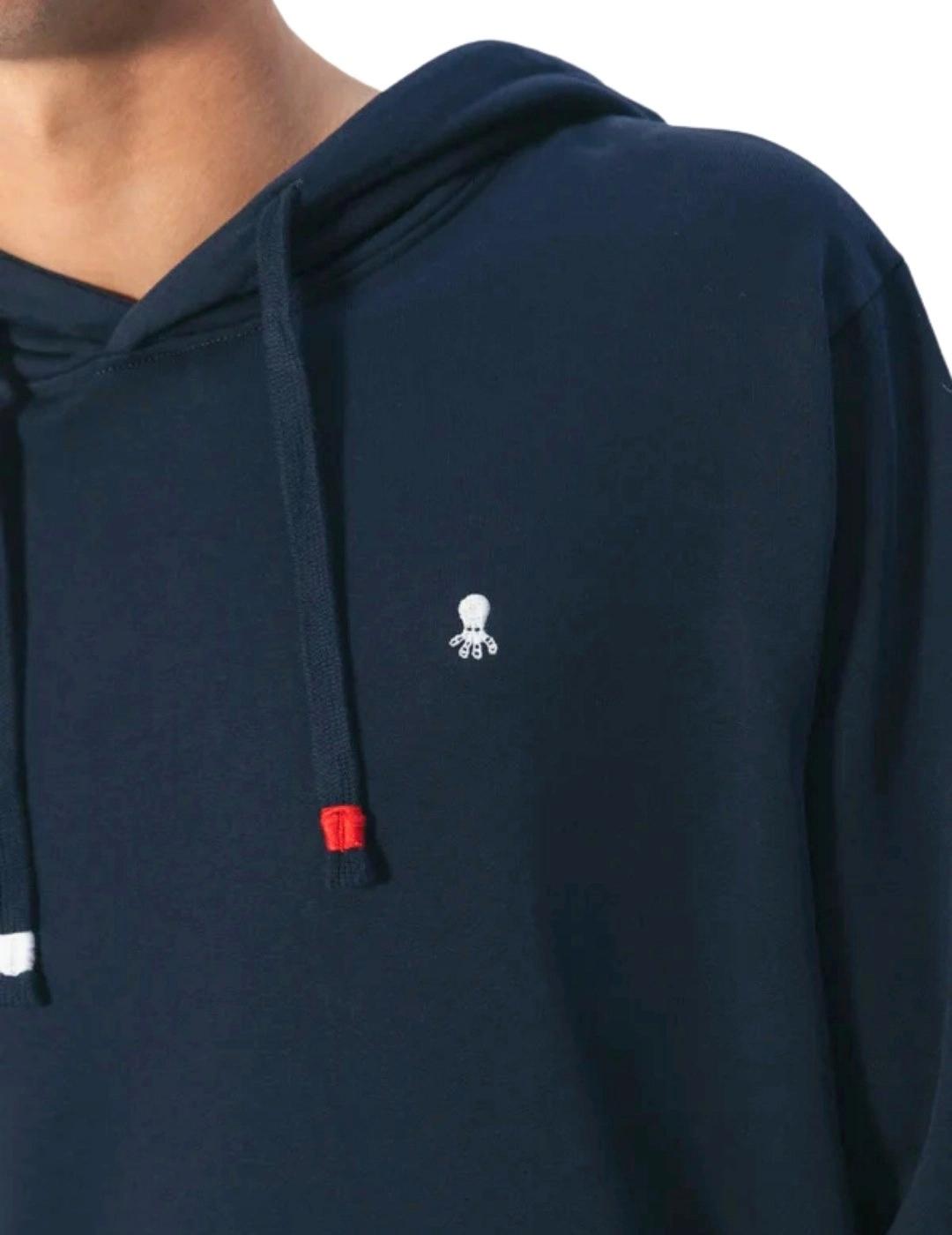 El Pulpo Sudadera Capucha Bordado Heritage Marino