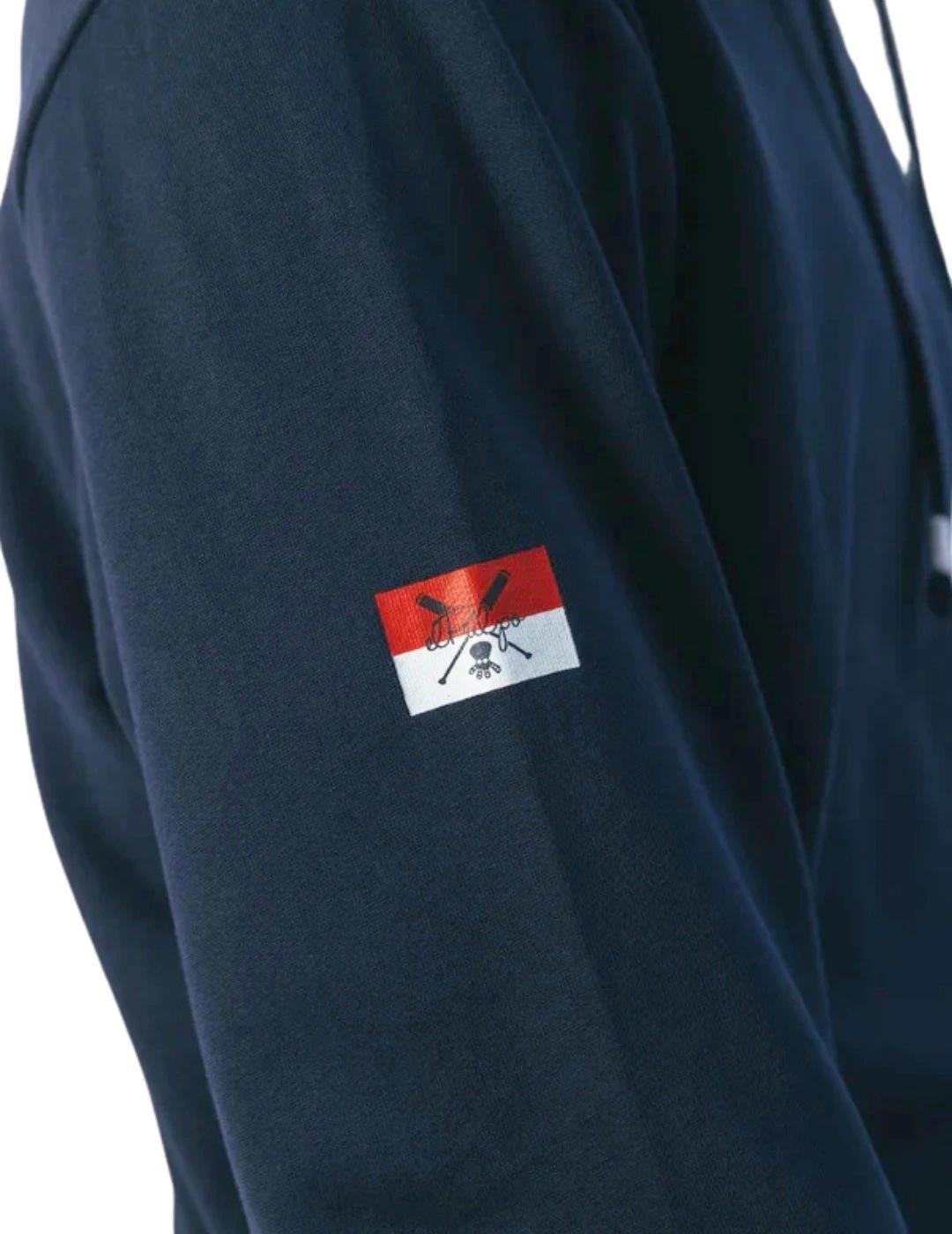 El Pulpo Sudadera Capucha Bordado Heritage Marino