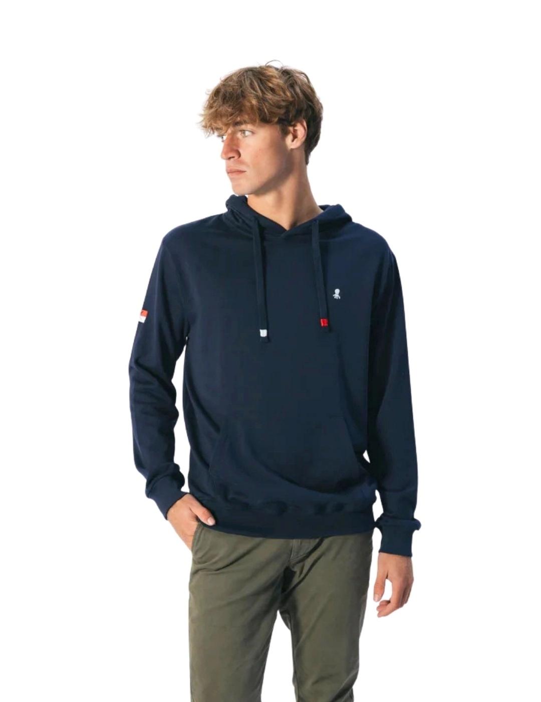 El Pulpo Sudadera Capucha Bordado Heritage Marino