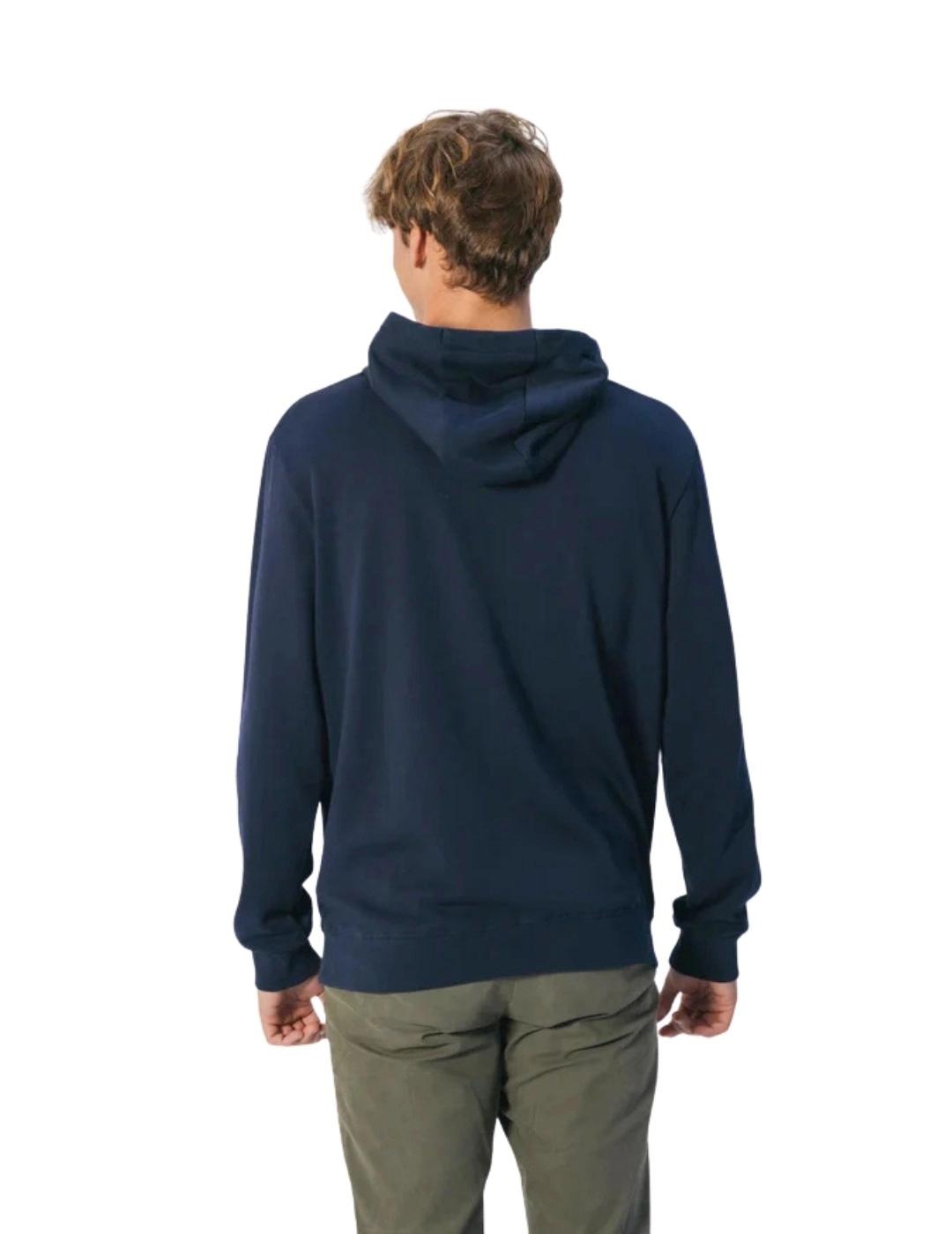 El Pulpo Sudadera Capucha Bordado Heritage Marino