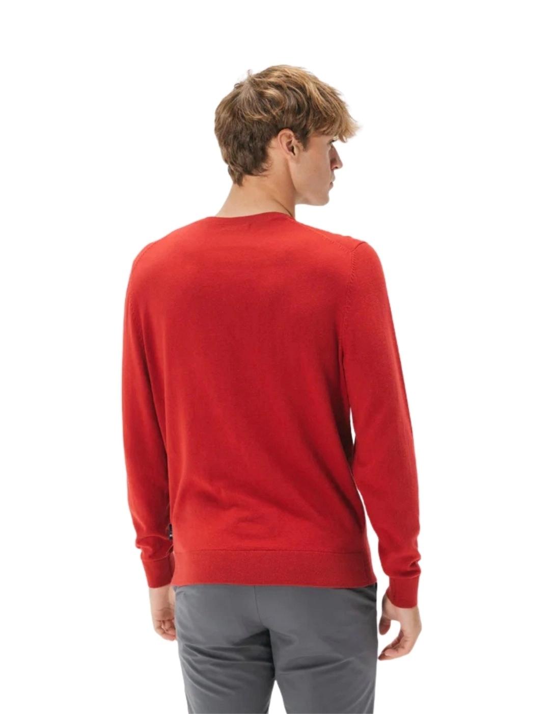 El Pulpo Jersey Cuello Redondo Mezcla Granate