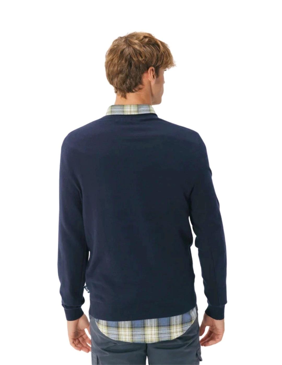 El Pulpo Jersey Cuello Redondo Mezcla Azul Marino