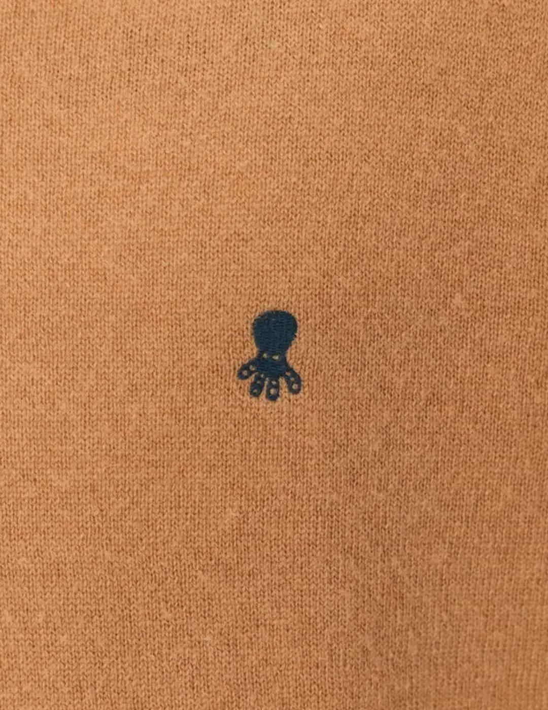 El Pulpo Jersey Básico Cuello Pico Camel