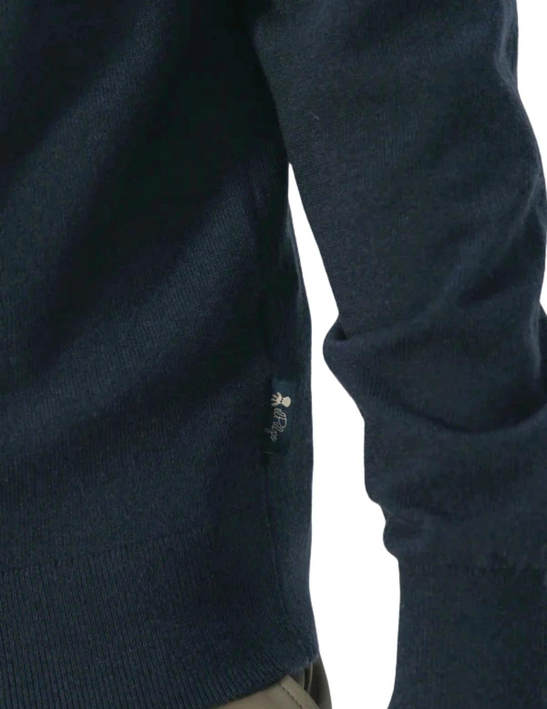 El Pulpo Jersey Básico Cuello Pico Azul Marino