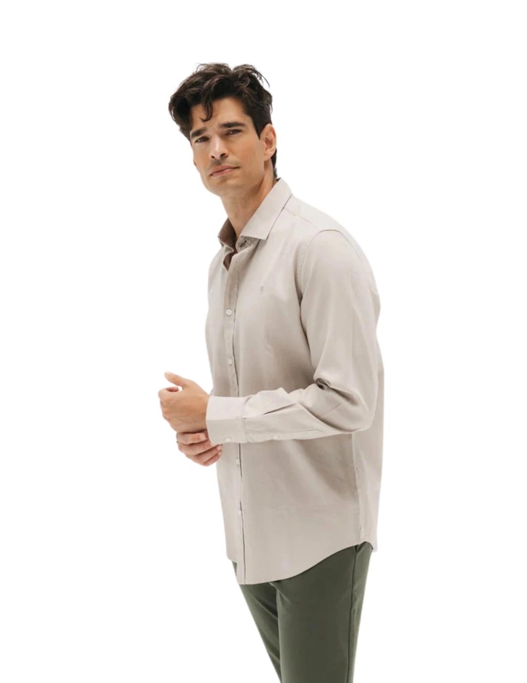 El Pulpo Camisa Casual Estructura Garment Dyed