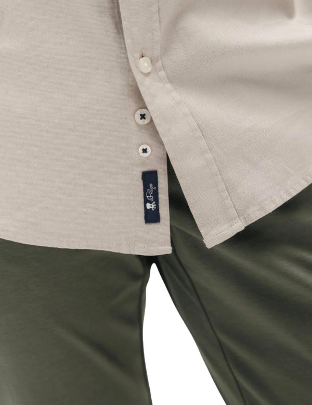 El Pulpo Camisa Casual Estructura Garment Dyed