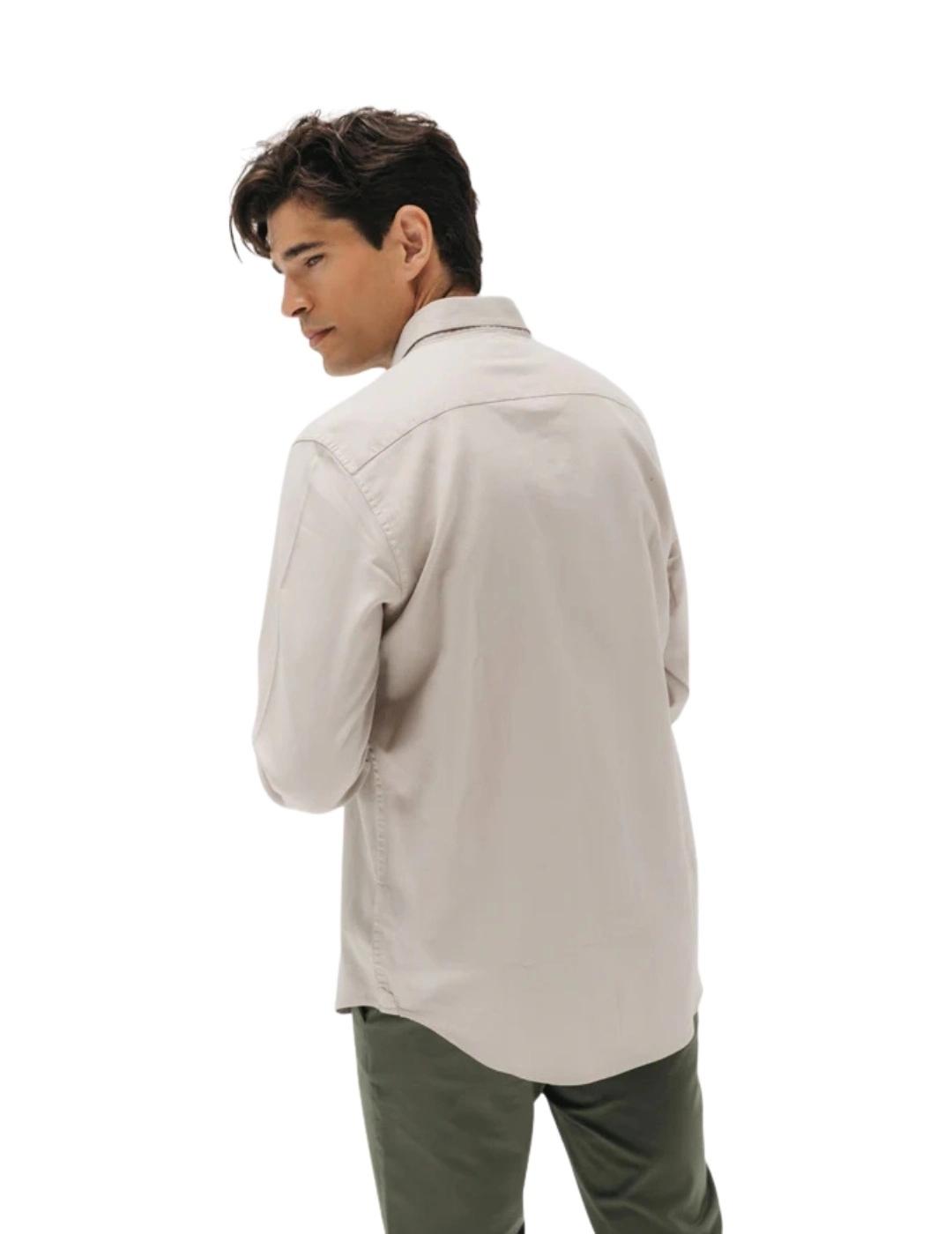 El Pulpo Camisa Casual Estructura Garment Dyed