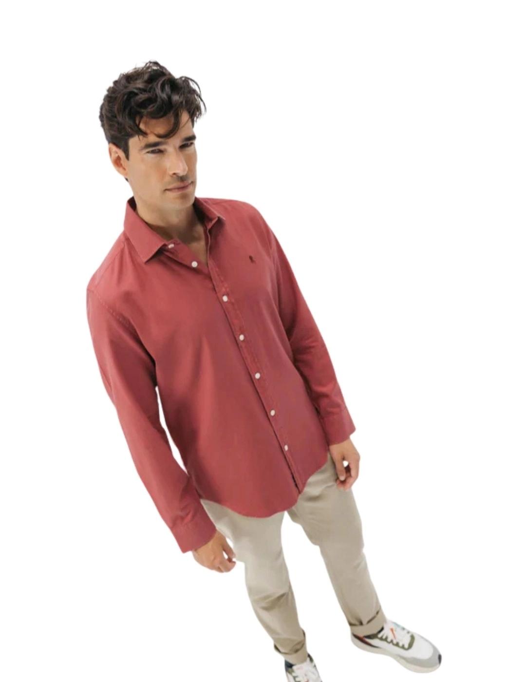 El Pulpo Camisa Casual Estructura Garment Dyed