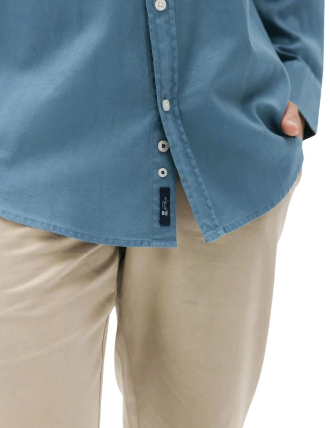 El Pulpo Camisa Casual Estructura Garment Dyed