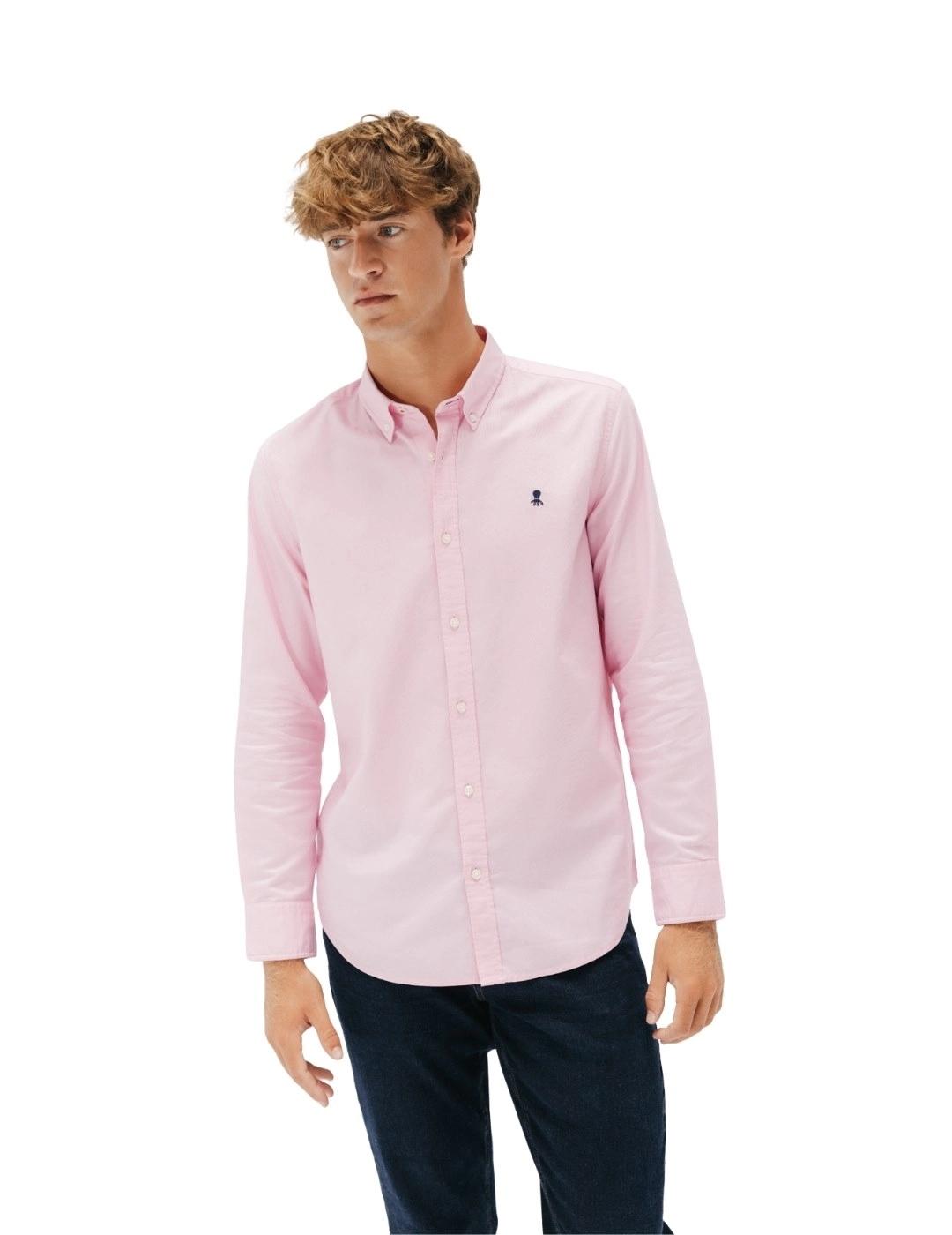 El Pulpo Camisa Casual Oxford Continuidad Rosa