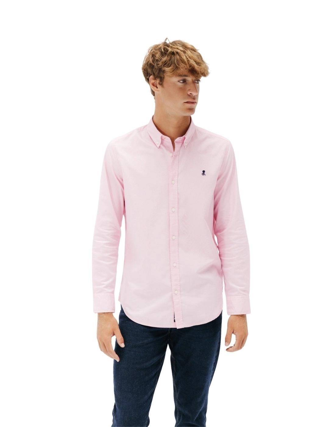 El Pulpo Camisa Casual Oxford Continuidad Rosa