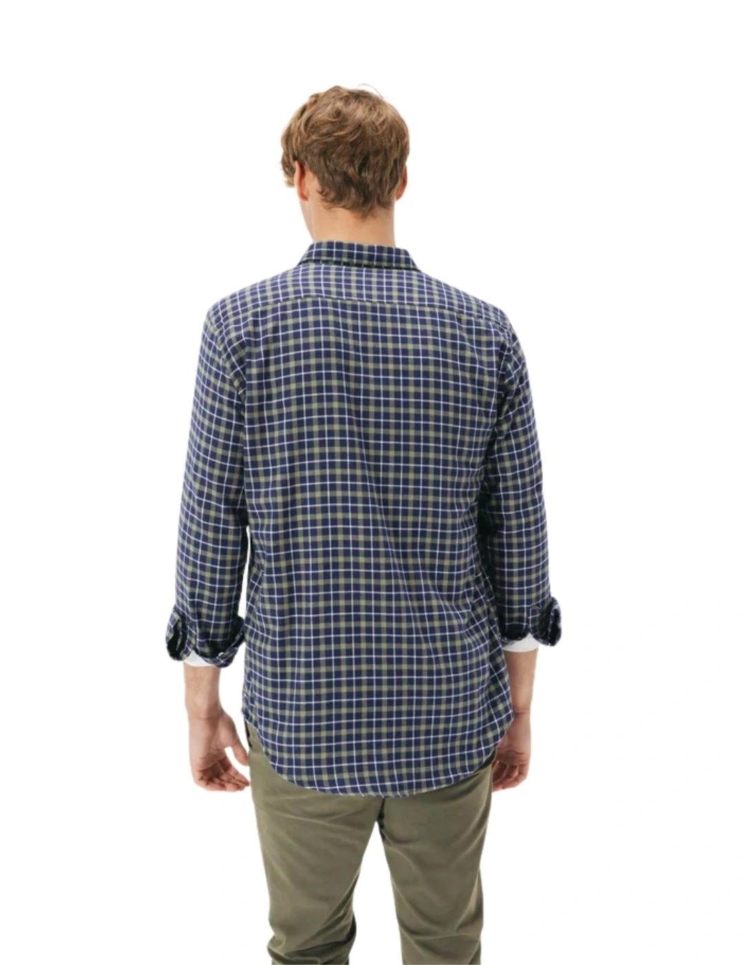 El Pulpo Camisa Casual Franela Cuadros Verde