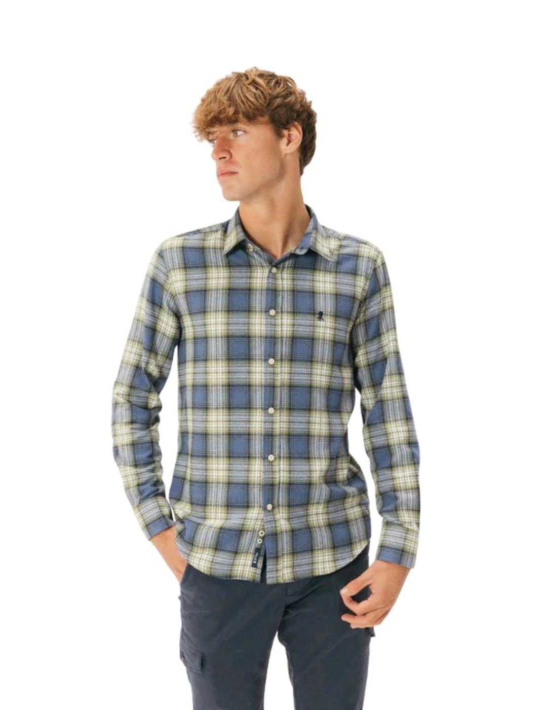 El Pulpo Camisa Casual Franela Cuadro Escocés
