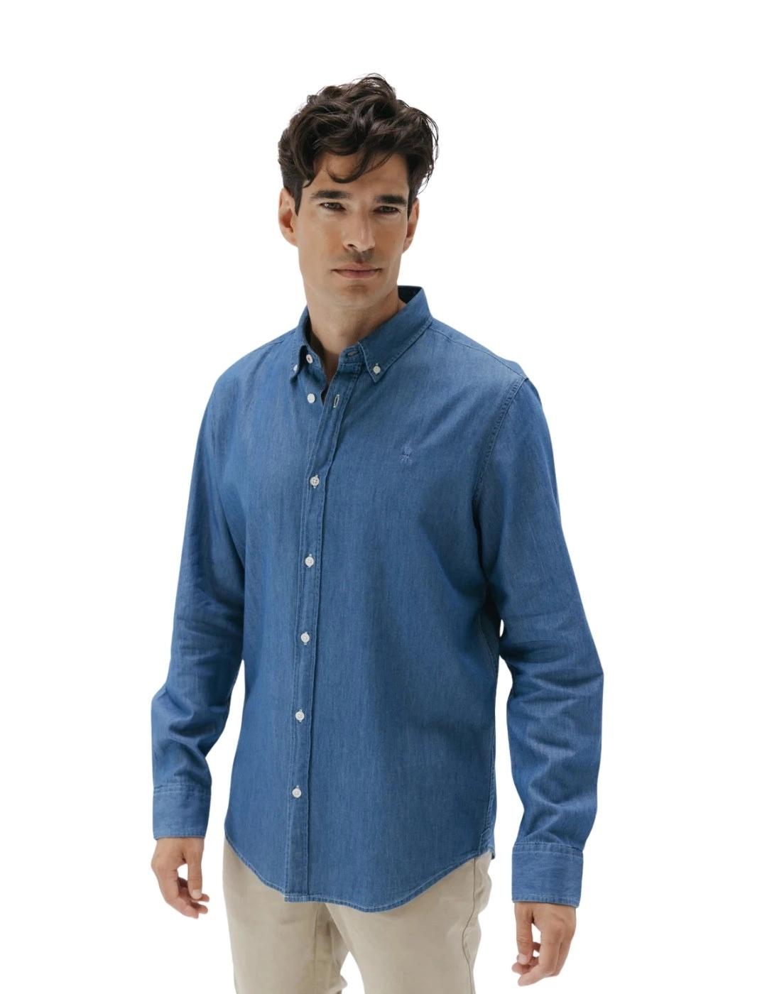 El Pulpo Camisa Casual Denim Stone Azul Medio