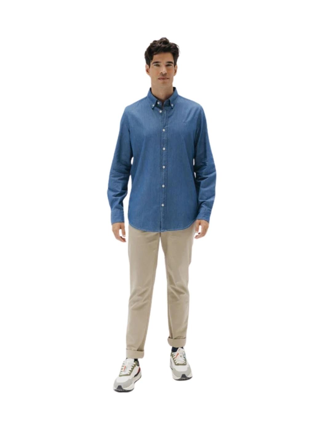 El Pulpo Camisa Casual Denim Stone Azul Medio