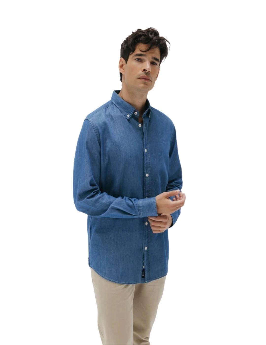 El Pulpo Camisa Casual Denim Stone Azul Medio
