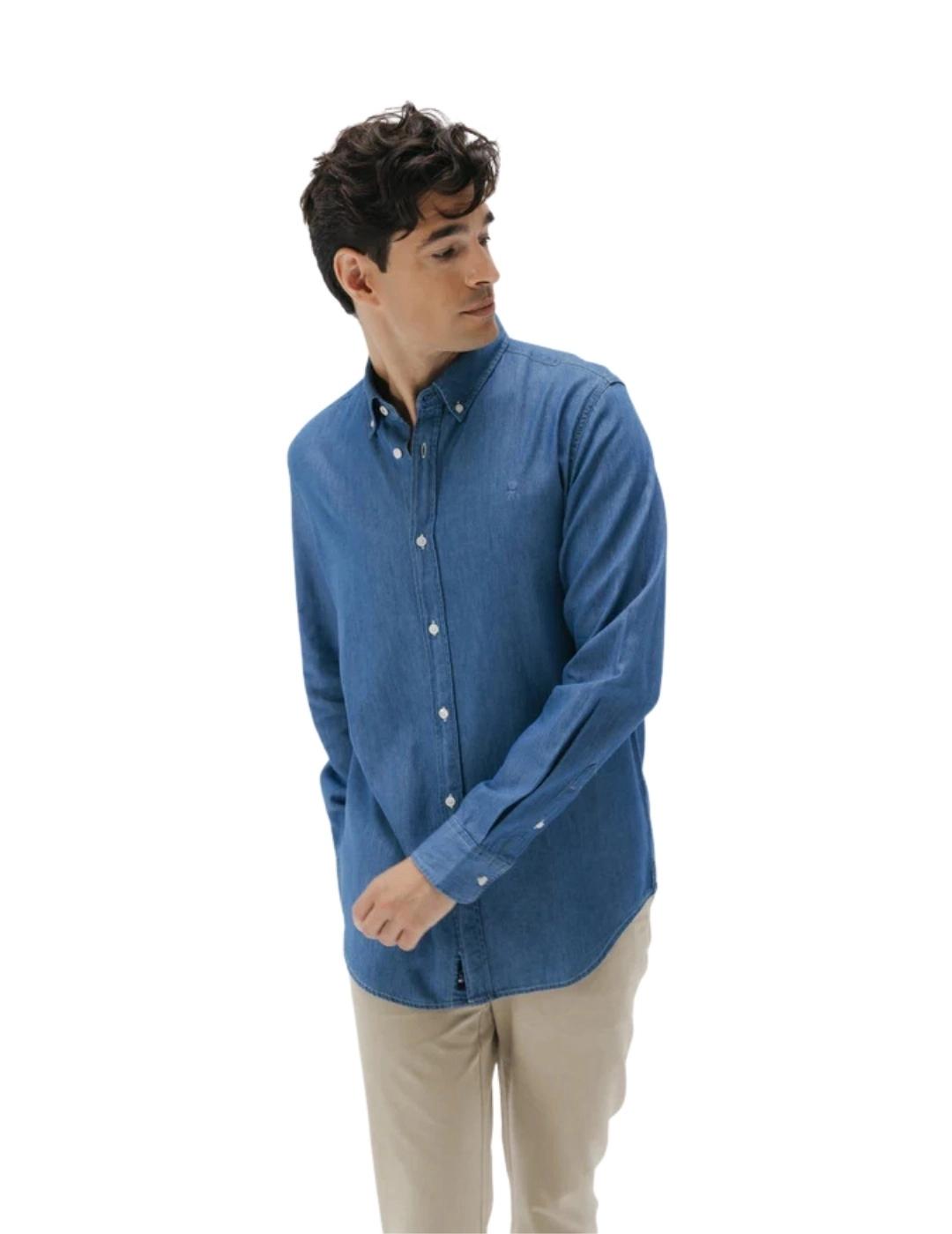 El Pulpo Camisa Casual Denim Stone Azul Medio