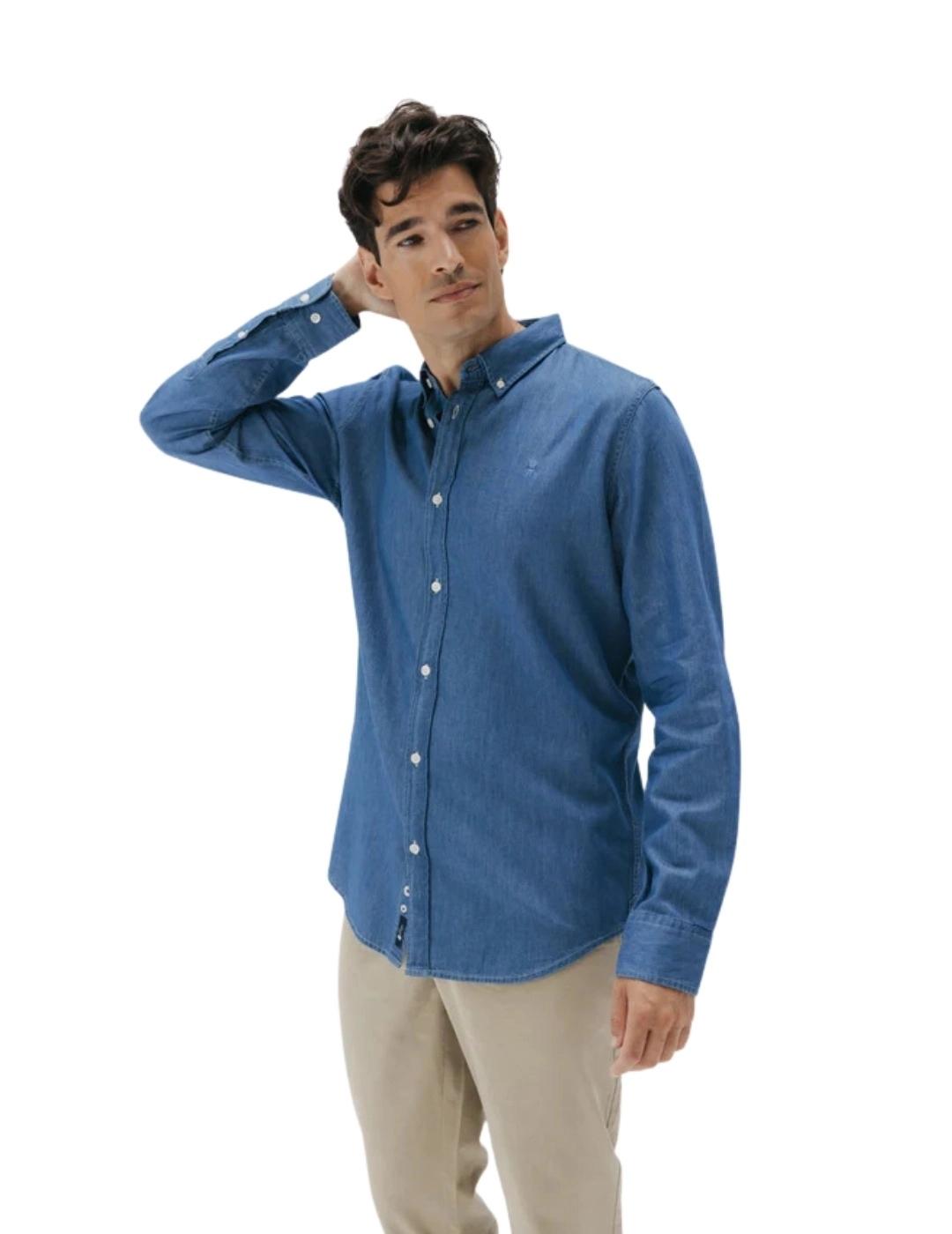El Pulpo Camisa Casual Denim Stone Azul Medio